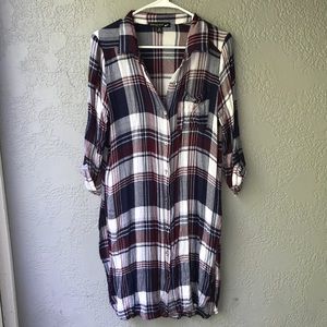Long Flannel Dress/Cardigan